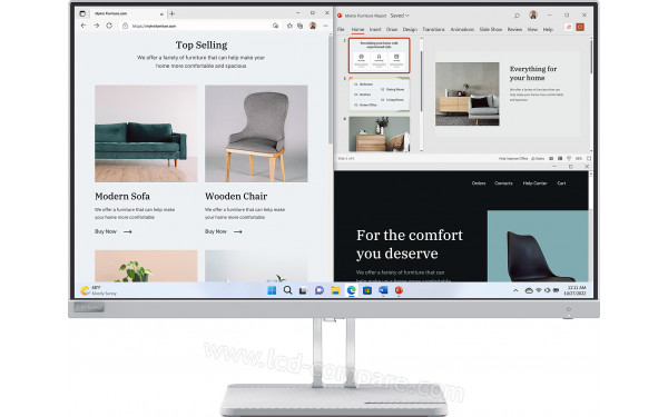 LENOVO L27e-40 CO2 - Vue de face