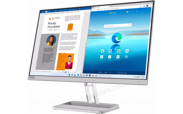 LENOVO L27i-40 - Vue 3/4 droite