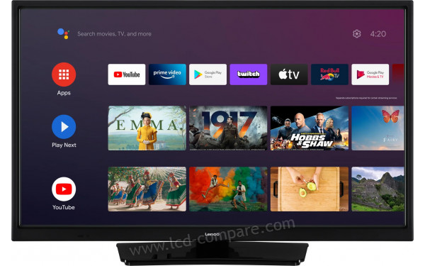 LENCO LED-2463BK - Vue de face