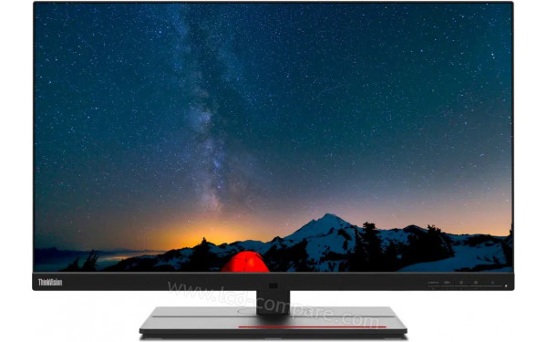 LENOVO ThinkVision P27u-20 - Vue de face position basse