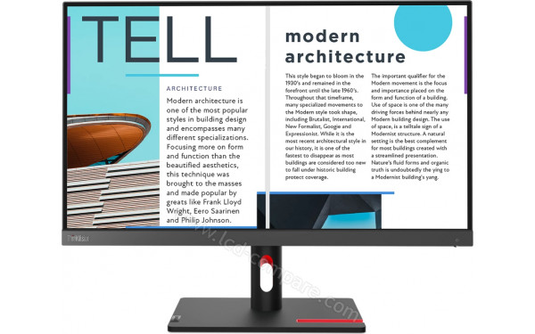 LENOVO ThinkVision S25e-30 - Vue de face