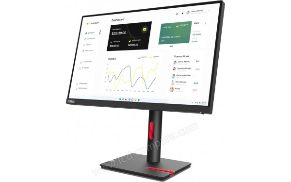 LENOVO ThinkVision T23i-30 - Vue 3/4 droite