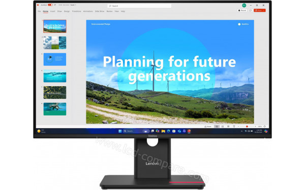 LENOVO ThinkVision T24D-48 - Vue de face