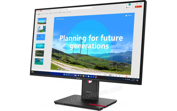 LENOVO ThinkVision T24D-48 - Vue 3/4 droite