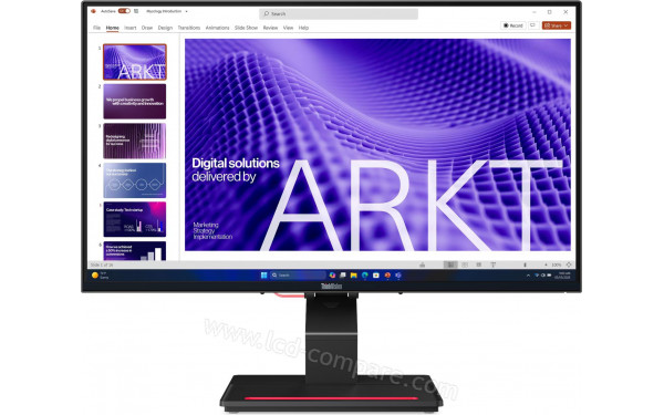 LENOVO ThinkVision T24D-4t - Vue de face