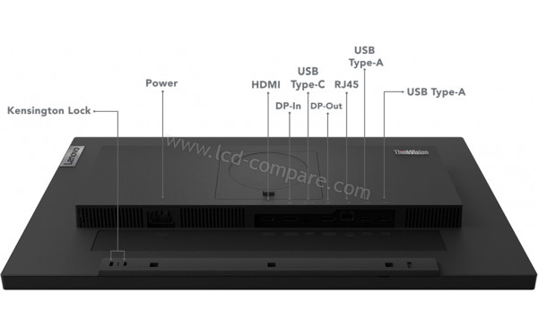 LENOVO ThinkVision T24m-29 - Vue du dessous