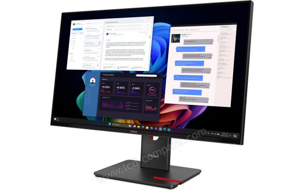 LENOVO ThinkVision T27UD-40 Webcam - Vue 3/4 droite