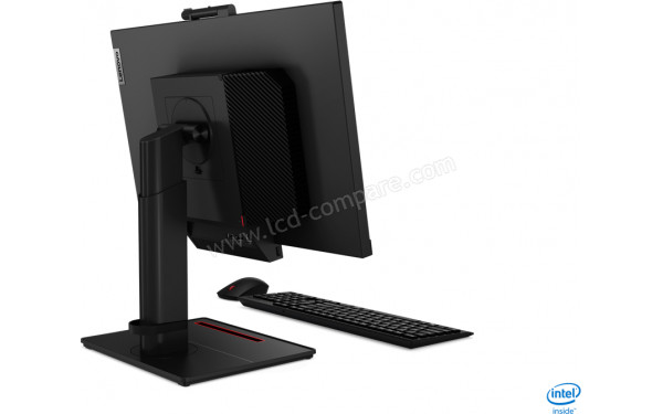 LENOVO ThinkCentre Tiny-in-One 24 Touch Gen4 - Vue 3/4 arri&egrave;re (clavier et souris non fournis)