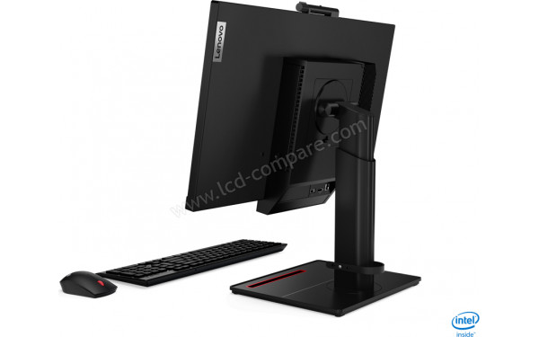 LENOVO ThinkCentre Tiny-in-One 24 Touch Gen4 - Vue 3/4 arri&egrave;re (clavier et souris non fournis)