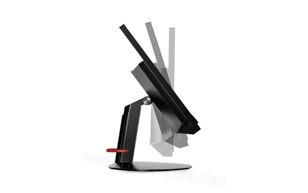 LENOVO ThinkCentre Tiny-in-One 24 - Vue de profil en mode inclinaison