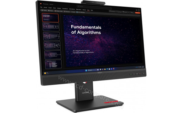 LENOVO ThinkCentre Tiny-in-One 27 Gen6 - Vue 3/4 gauche