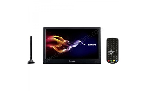 LENCO TFT-1028 Noir - Vue de face