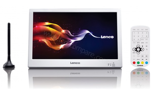 LENCO TFT-1028 Blanc - Vue de face
