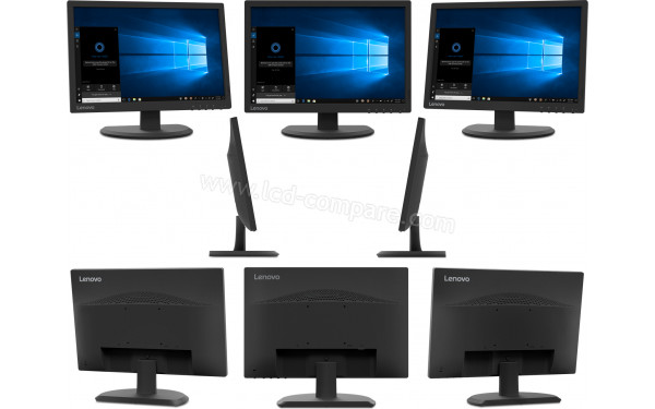 LENOVO ThinkVision E20-20 - Diff&eacute;rentes vues