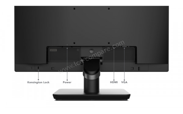 LENOVO ThinkVision E20-30 - Vue de l'arri&egrave;re