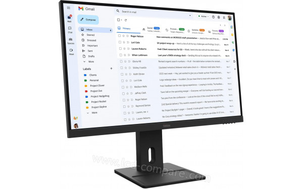LENOVO ThinkVision E27-40 - Vue 3/4 gauche