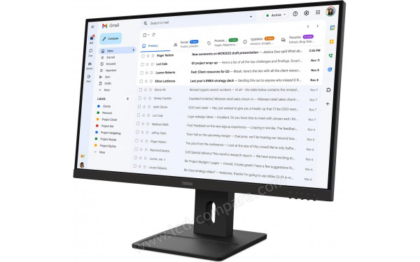 LENOVO ThinkVision E27-40 - Vue 3/4 droite