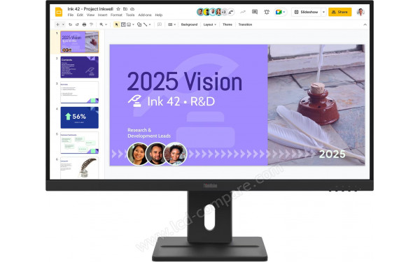 LENOVO ThinkVision E27Q-40 - Vue de face