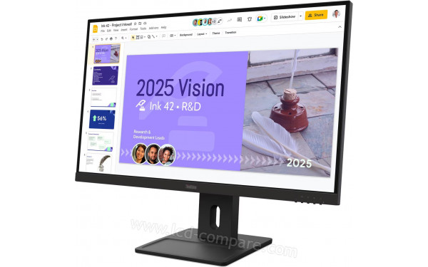 LENOVO ThinkVision E27Q-40 - Vue 3/4 droite
