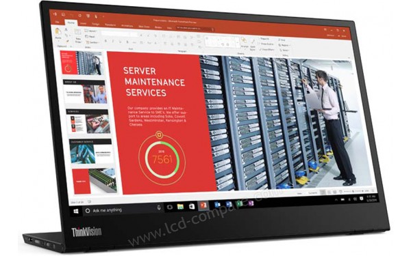 LENOVO ThinkVision M14 - Vue 3/4 gauche