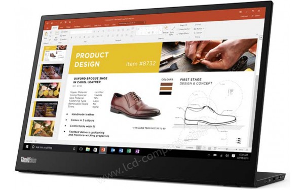LENOVO ThinkVision M14 - Vue 3/4 droite
