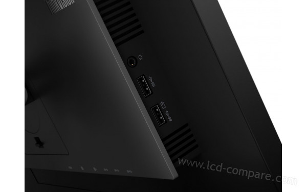 LENOVO ThinkVision P24h-2L - Connectiques sur le c&ocirc;t&eacute;