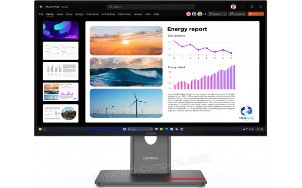 LENOVO ThinkVision P24Q-40 - Vue de face