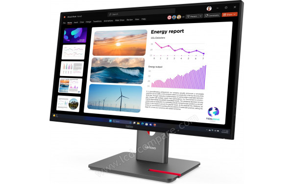 LENOVO ThinkVision P24Q-40 - Vue 3/4 droite