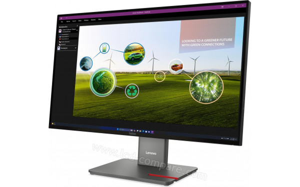LENOVO ThinkVision P27Q-40 - Vue 3/4 droite