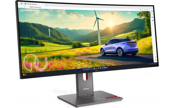 LENOVO ThinkVision P34WD-40 Webcam - Vue 3/4 gauche