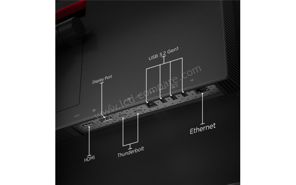 LENOVO ThinkVision P40W-20 - Connectiques