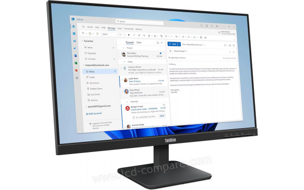 LENOVO ThinkVision S24-4e - Vue 3/4 gauche