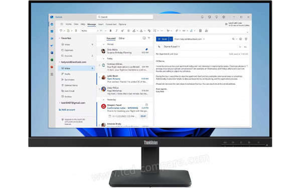 LENOVO ThinkVision S24-4e - Vue de face