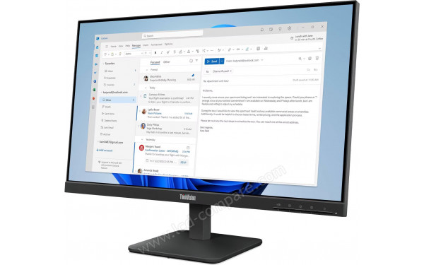 LENOVO ThinkVision S24-4e - Vue 3/4 droite