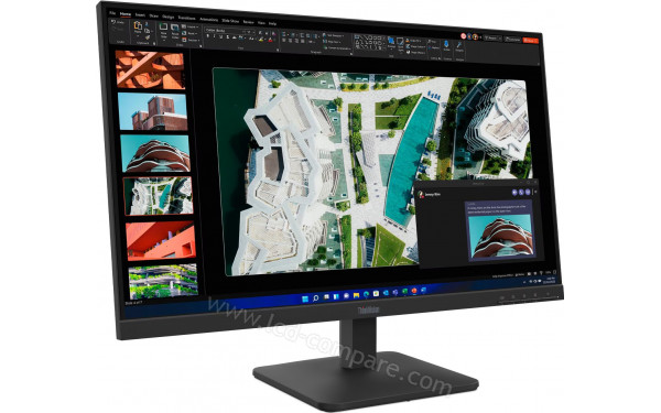 LENOVO ThinkVision S27-4e - Vue 3/4 gauche