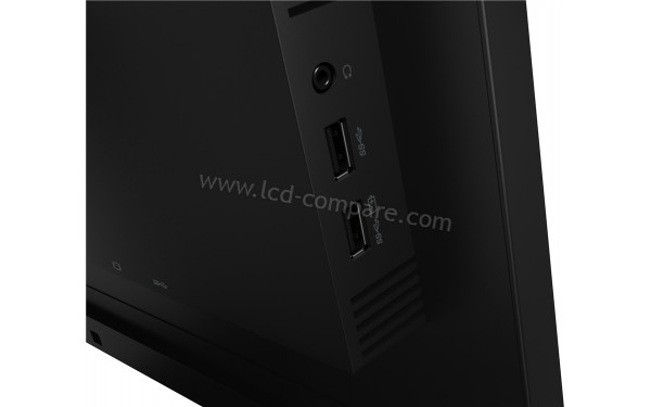 LENOVO ThinkVision T22v-20 - Connectiques sur le c&ocirc;t&eacute;