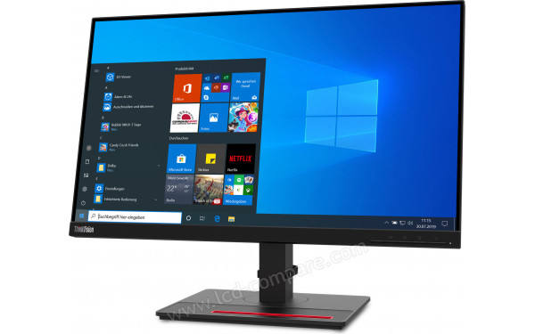 LENOVO ThinkVision T24h-20 - Vue 3/4 droite