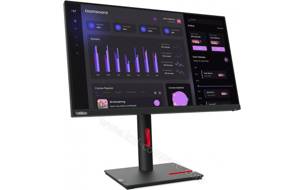 LENOVO ThinkVision T24i-30 - Vue 3/4 gauche
