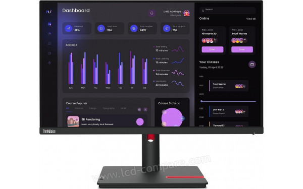 LENOVO ThinkVision T24i-30 - Vue de face