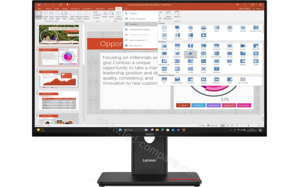 LENOVO ThinkVision T27-40 - Vue de face