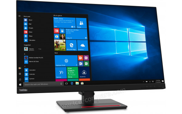 LENOVO ThinkVision T27h-20 - Vue 3/4 gauche