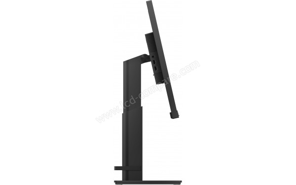 LENOVO ThinkVision T27h-20 - Vue de profil gauche (hauteur diff&eacute;rente)