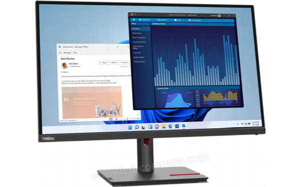 LENOVO ThinkVision T27h-30 - Vue 3/4 gauche