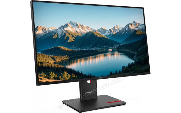 LENOVO ThinkVision T27Q-40 Webcam - Vue 3/4 gauche