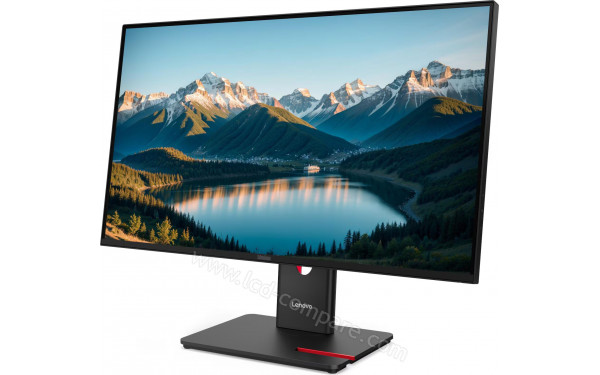 LENOVO ThinkVision T27Q-40 Webcam - Vue 3/4 droite