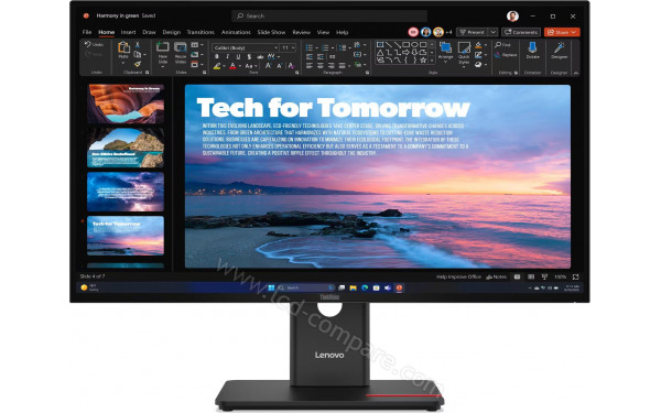 LENOVO ThinkVision T27QD-40 Webcam - Vue de face
