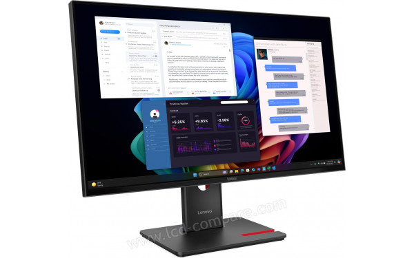 LENOVO ThinkVision T27UD-40 - Vue 3/4 gauche