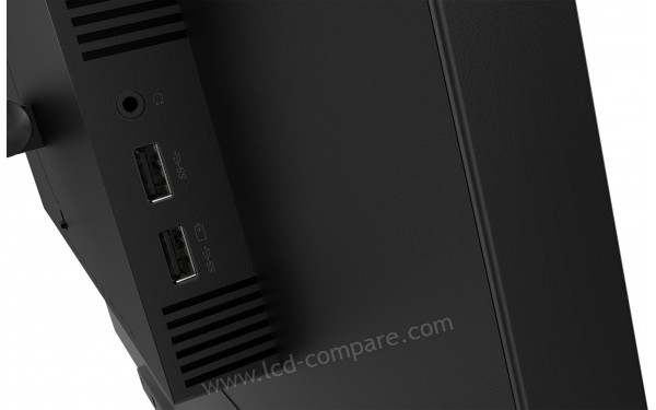 LENOVO ThinkVision T32p-20 - Connectiques sur le c&ocirc;t&eacute;