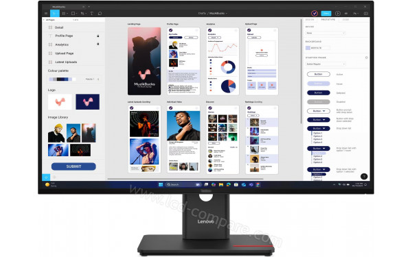 LENOVO ThinkVision T32UD-40 - Vue de face