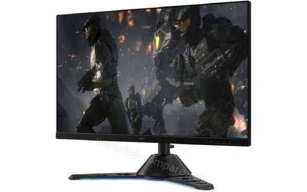 LENOVO Legion Y27gq-20 - Vue 3/4 droite avec barre de son optionnelle